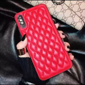 Iphone Xs Max luxury soft red case